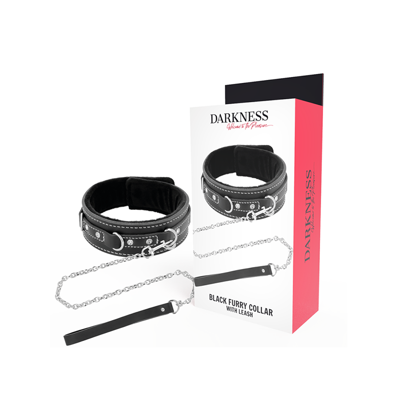 Collar Leather Con Correa Alta Calidad