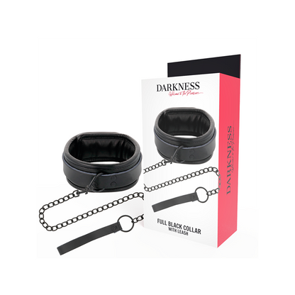 Collar Con Cadena  Negro