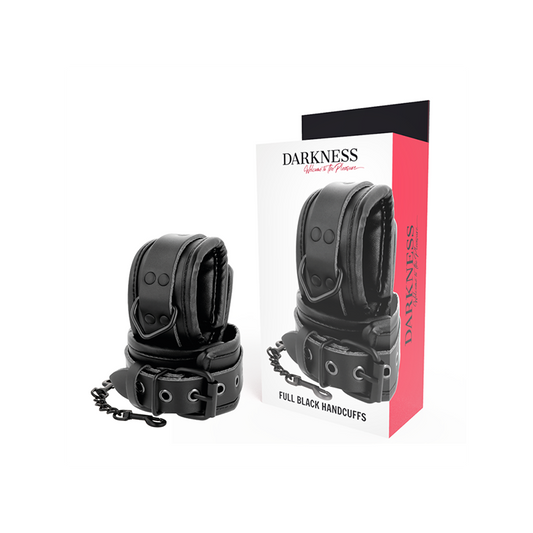 Esposas Ajustables Manos Leather Negro