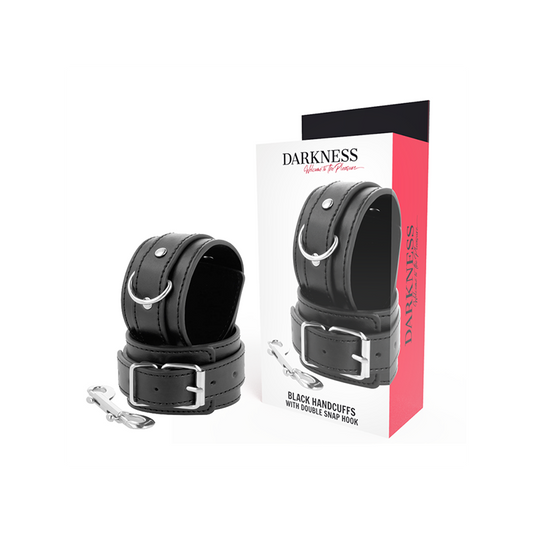 Esposas Ajustables Negro Con Doble Cinta Refuerzo