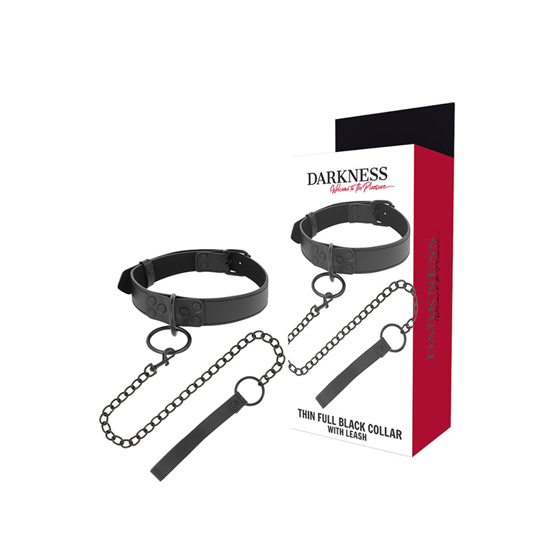 Collar Con Cadena Negro