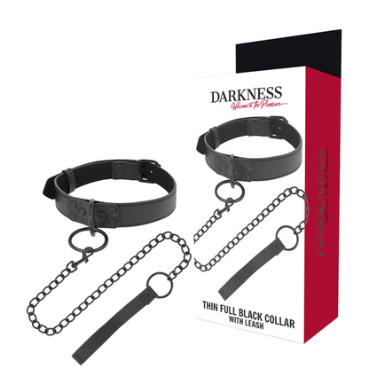 Collar Con Cadena Negro