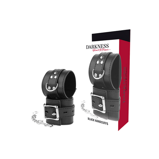 Esposas Leather Negro