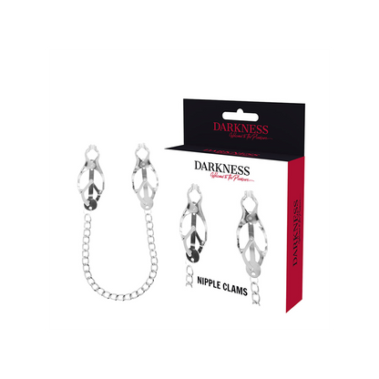 Abrazadera Pezones Metal Con Cadena