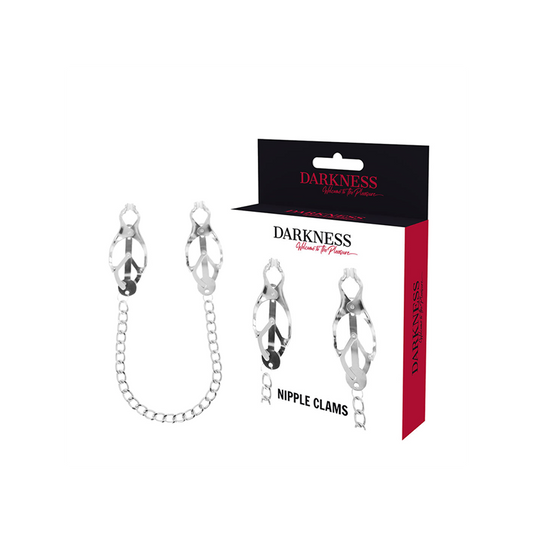 Abrazadera Pezones Metal Con Cadena