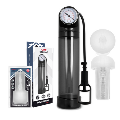 Bomba Erección Rx9 Negro Con Masturbador