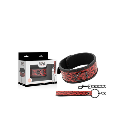 Red Edition Collar Cuero Vegano Con Forro De Neopreno