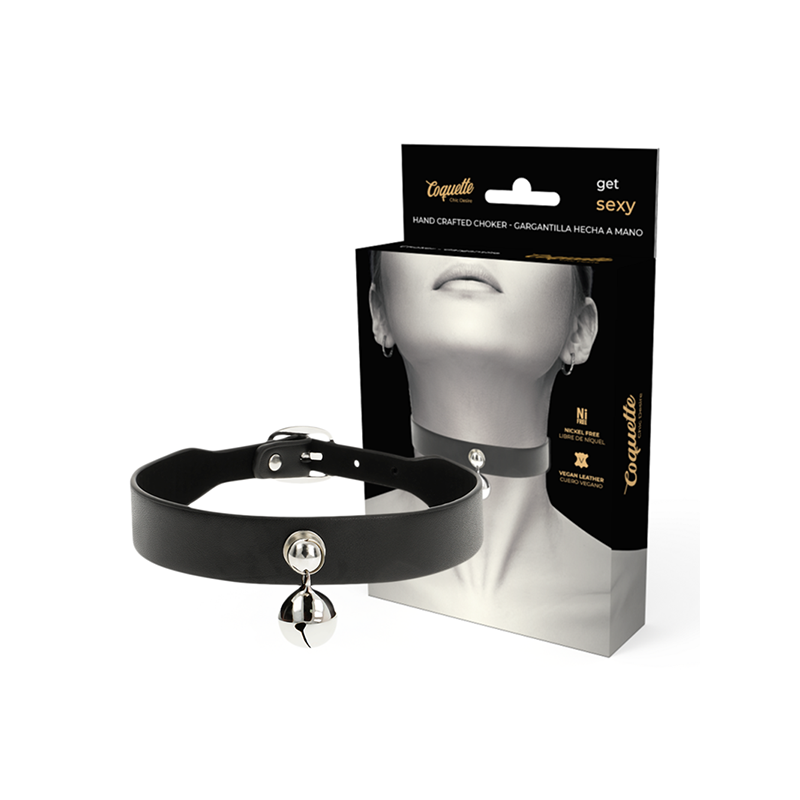 Collar Cuero Vegano Accesorio Woman Cascabel