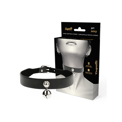 Collar Cuero Vegano Accesorio Woman Cascabel
