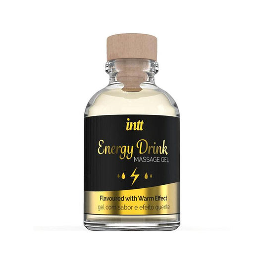Gel De Masaje Con Sabor A Bebida Energetíca Y Efecto Calor