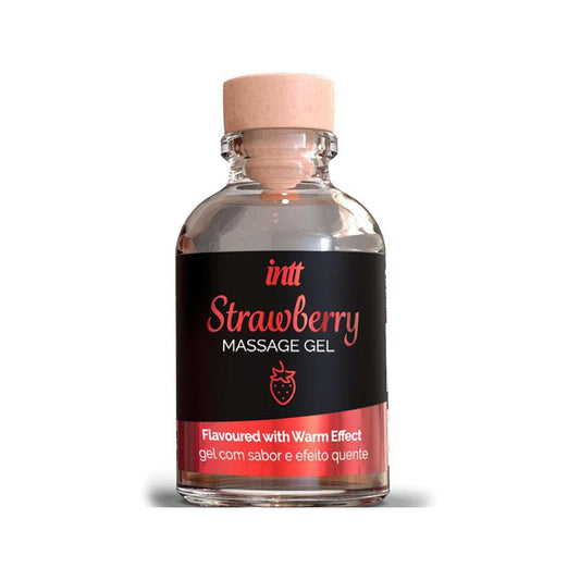 Gel De Masaje Sabor A Fresa Efecto Calor