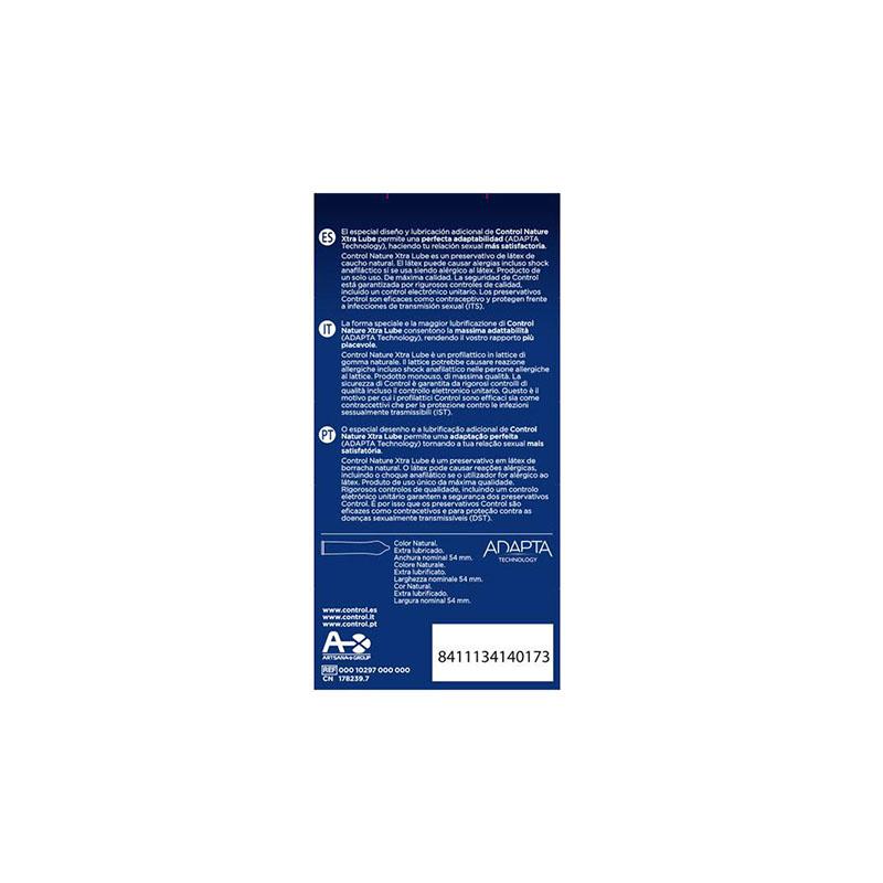 Preservativos Control Extra Lube 12 Uds