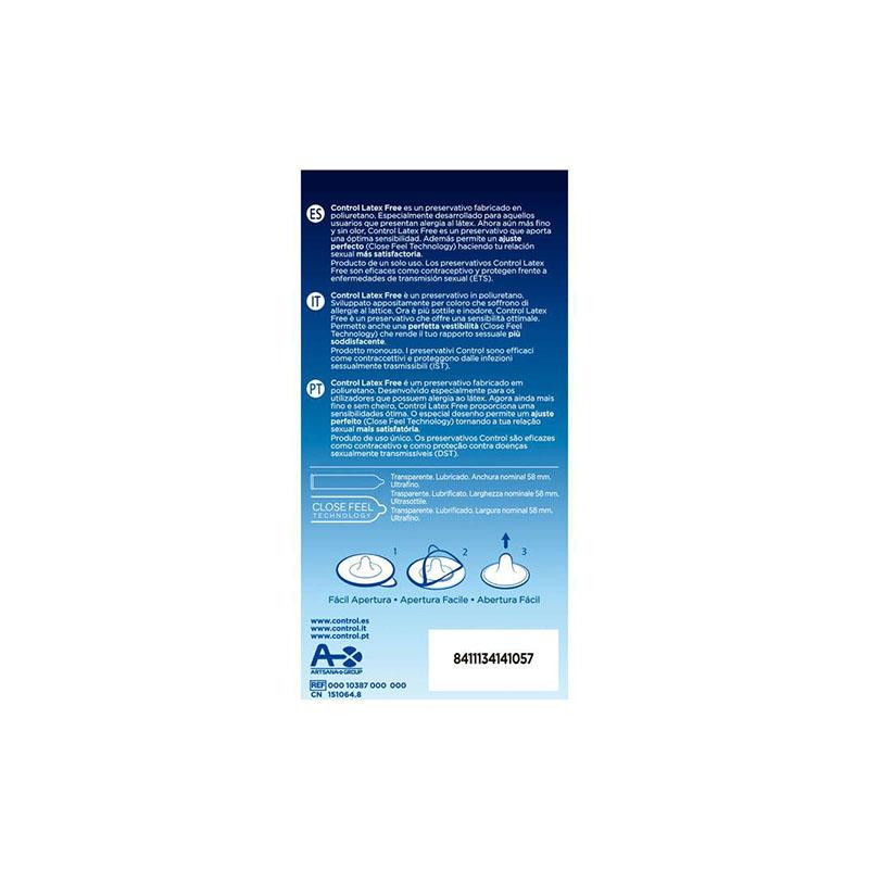 Preservativos Control Free Sin Latex 5 Uds