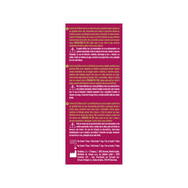 Lubricante Control Lub Efecto Calor 75 ML