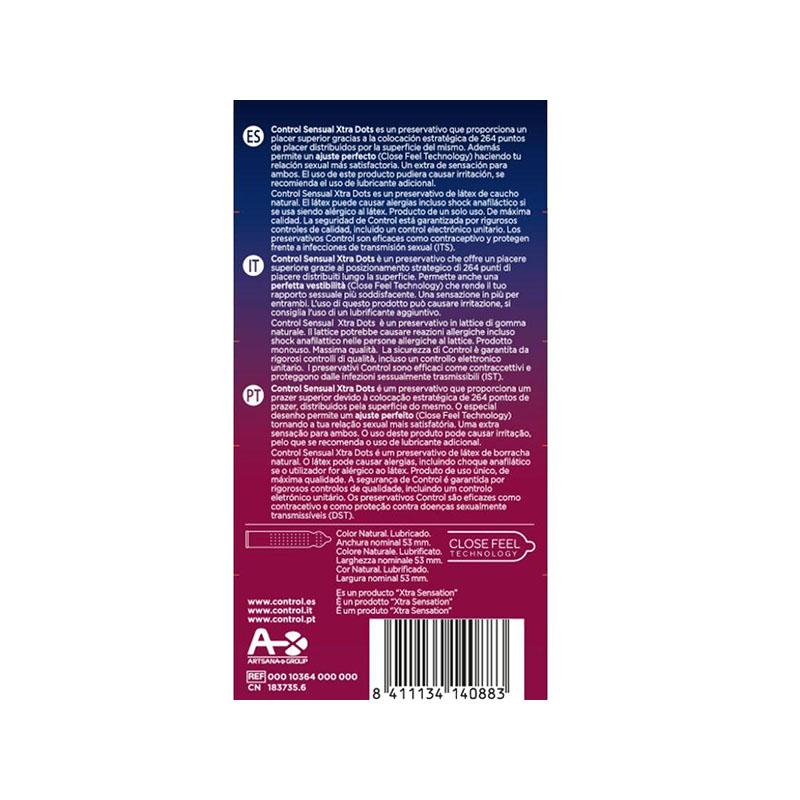 Preservativos Control Xtra Dots 12 Uds
