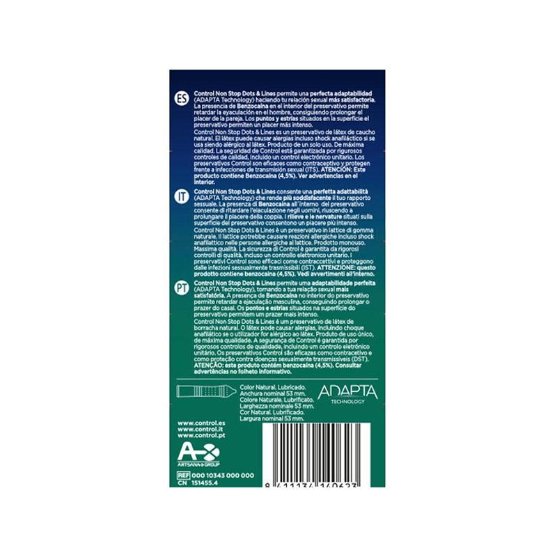Preservativos Control Nonstop Puntos Y Estrias 12 Uds