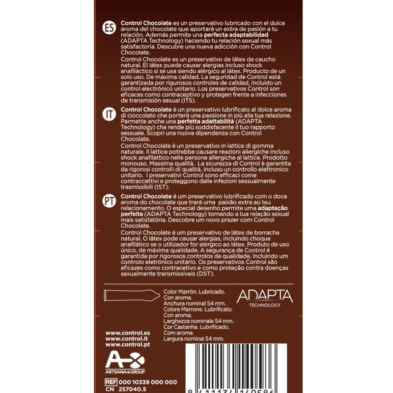 Preservativos Control Chocolate 12 Uds