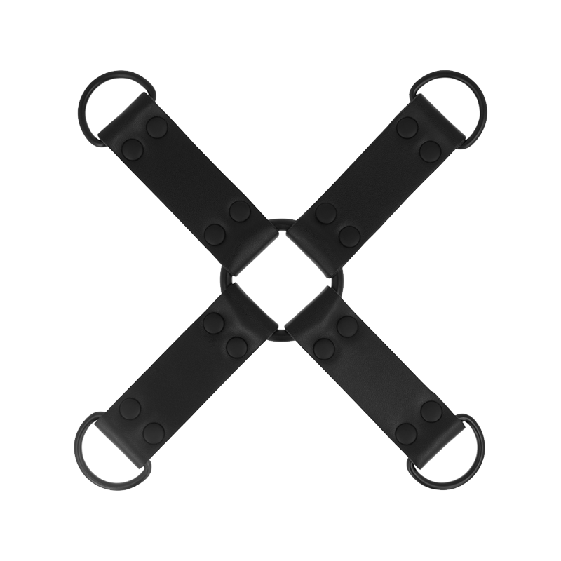 Fetish Enganche Múltiple Para Manos Y Pies De Cuero Vegano