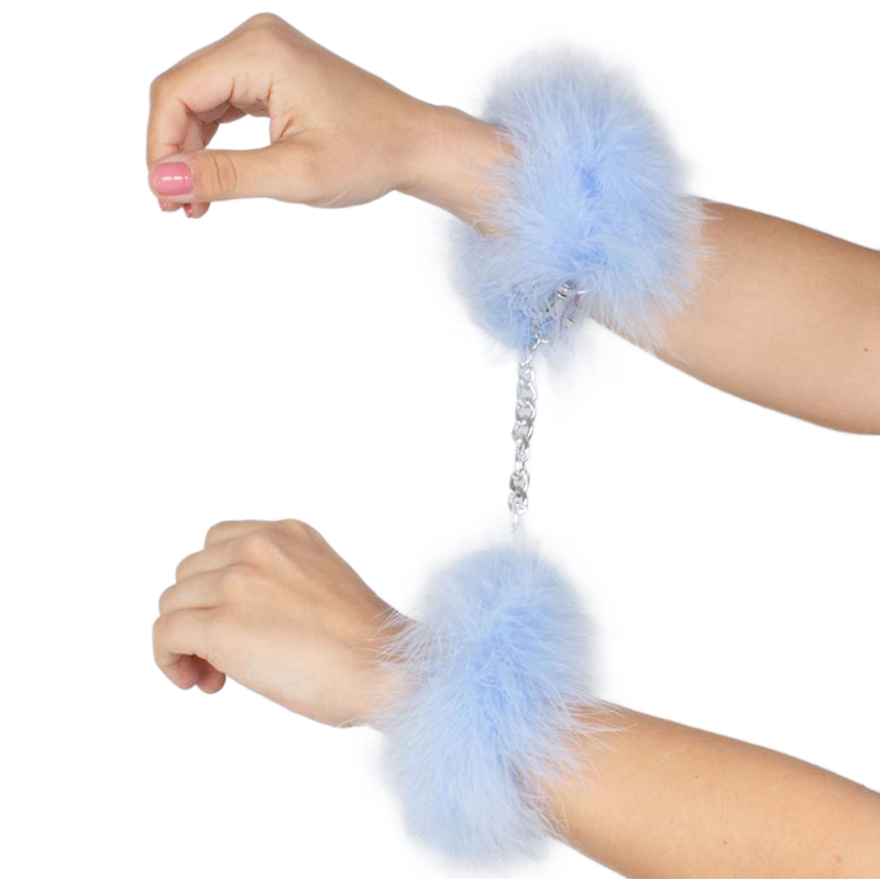 Esposas Azul Marabou