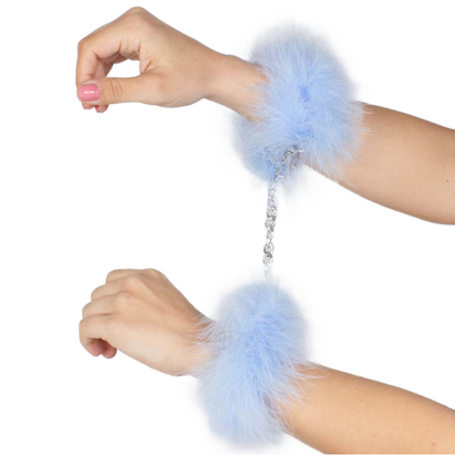 Esposas Azul Marabou