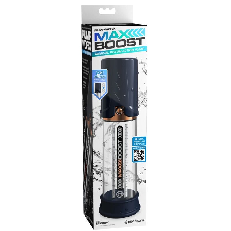 Bomba De Ereccion Max Boost Azul