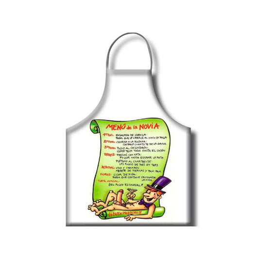 Delantal Menu Novia