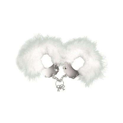 Esposas Metal Con Plumas Blanco