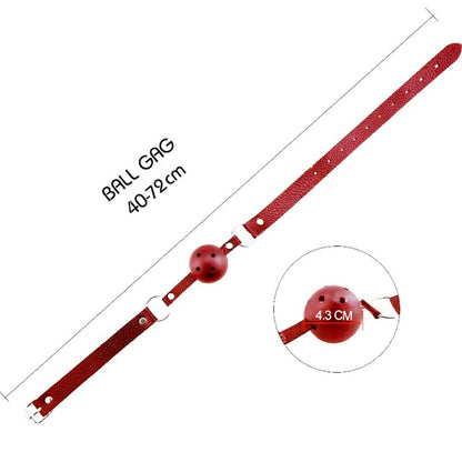 Discretion Mordaza Transpirable Rojo