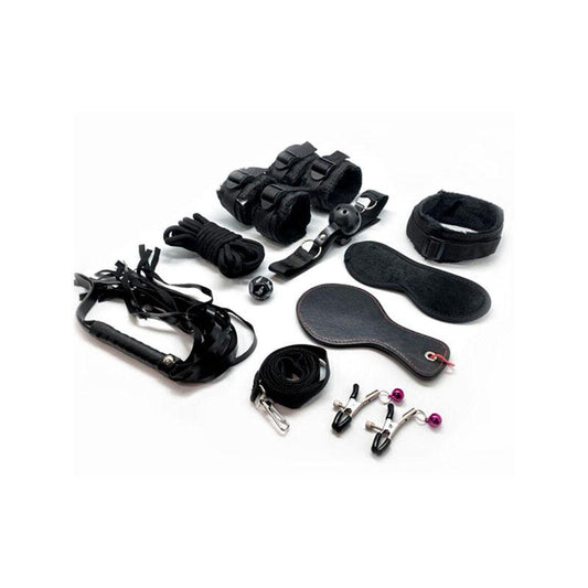 Fury Kit 10 Piezas Bdsm Negro