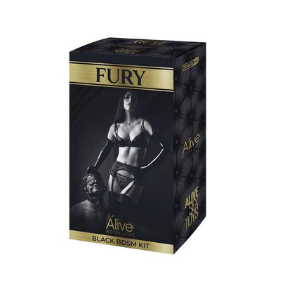Fury Kit 10 Piezas Bdsm Negro