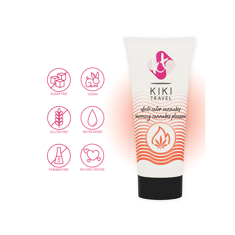 Lubricante Kikí Cannabis Efecto Calor 50 ML