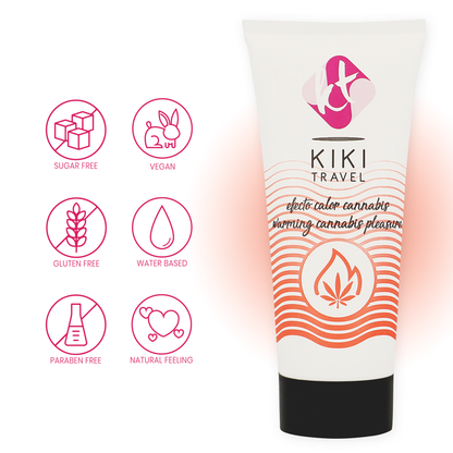 Lubricante Kikí Cannabis Efecto Calor 50 ML