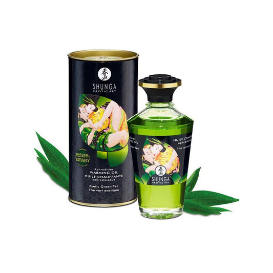 Aceite Masaje Efecto Calor Te Verde Organico 100 ML