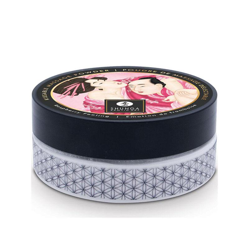 Kit Polvos De Masaje Comestible Frambuesa