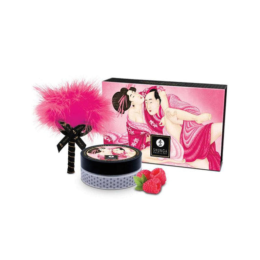 Kit Polvos De Masaje Comestible Frambuesa