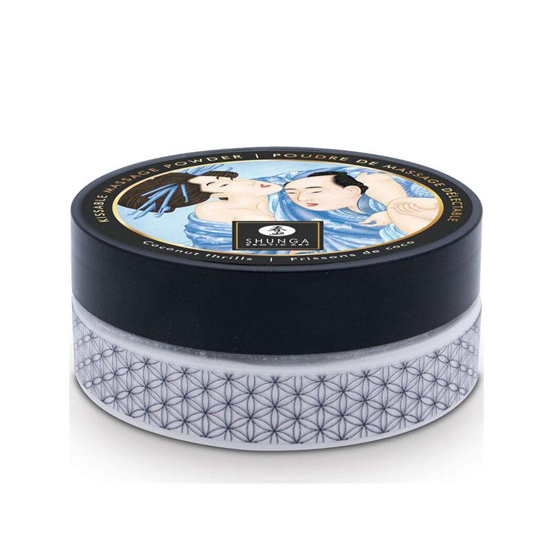 Kit Polvos De Masaje Comestible Coco