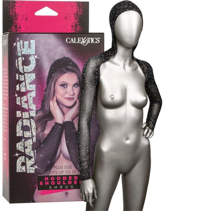 Radiance Encogimiento De Hombros Con Capucha Pedrería Talla Grande