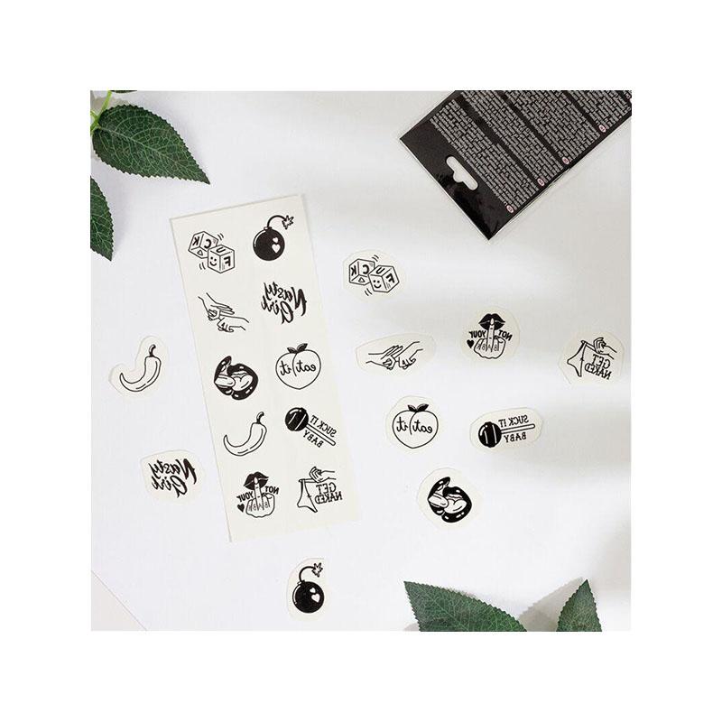 Set De 10 Tattoos Temporales Spicy Collection