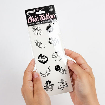 Set De 10 Tattoos Temporales Spicy Collection