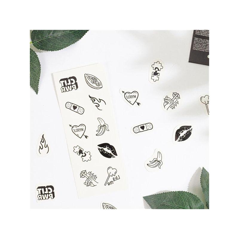 Set De 10 Tattoos Temporales Candy Collection