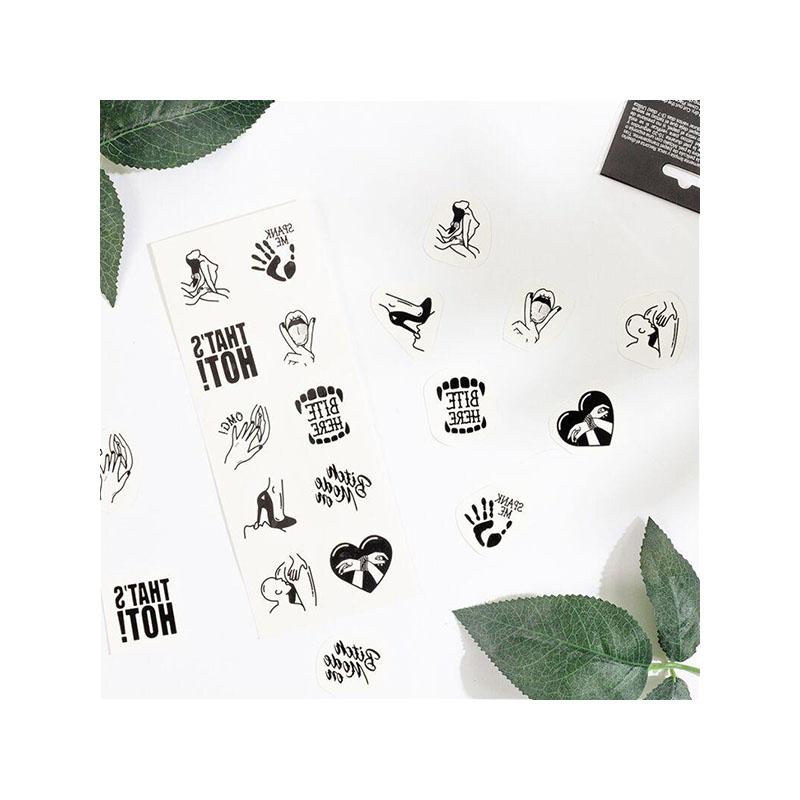 Set De 10 Tattoos Temporales Kinky Collection