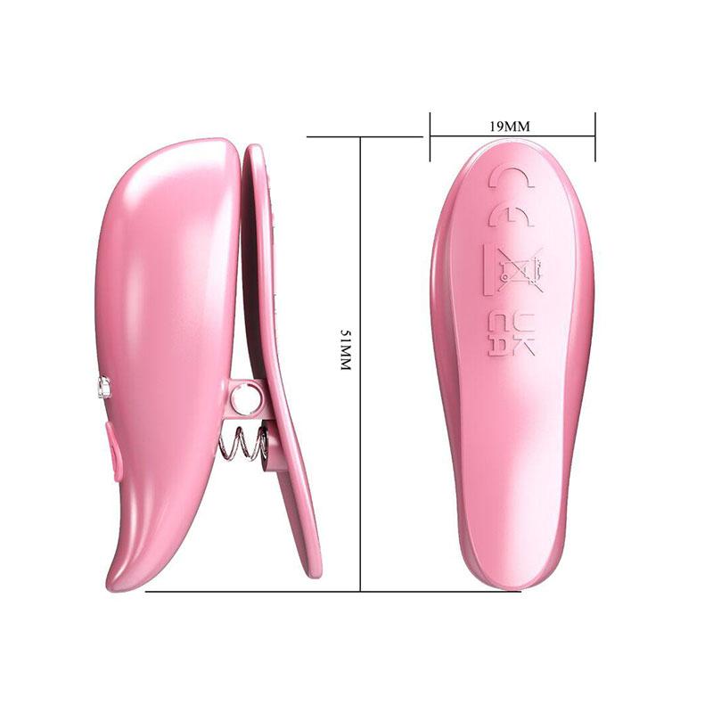 Pretty Love - Leaf Pinzas Vibratorias Para Pezones Rosa
