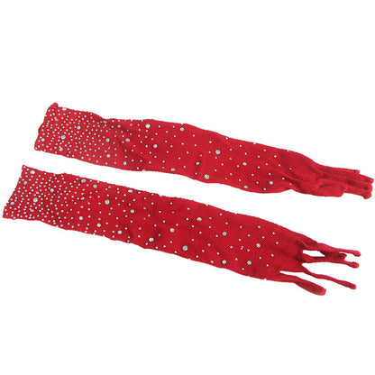 Bodystocking Rejilla Con Guantes De Diamantes