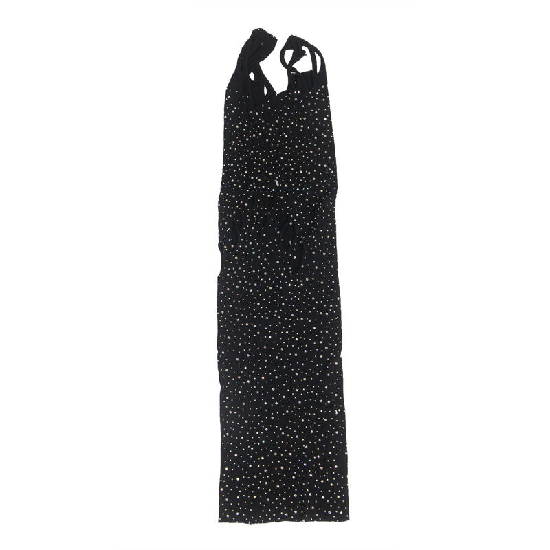 Vestido Rejilla Con Brillantes