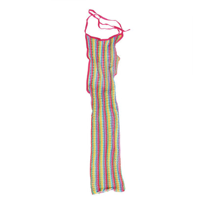 Vestido Rejilla Arcoiris