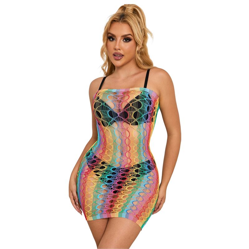 Vestido Rejilla Arcoiris