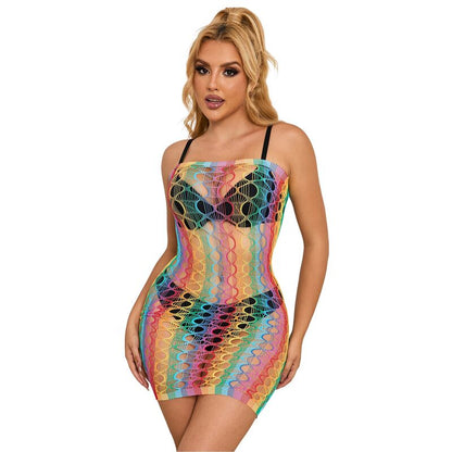 Vestido Rejilla Arcoiris