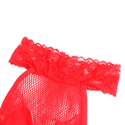 Bodystocking Rejilla Con Encaje