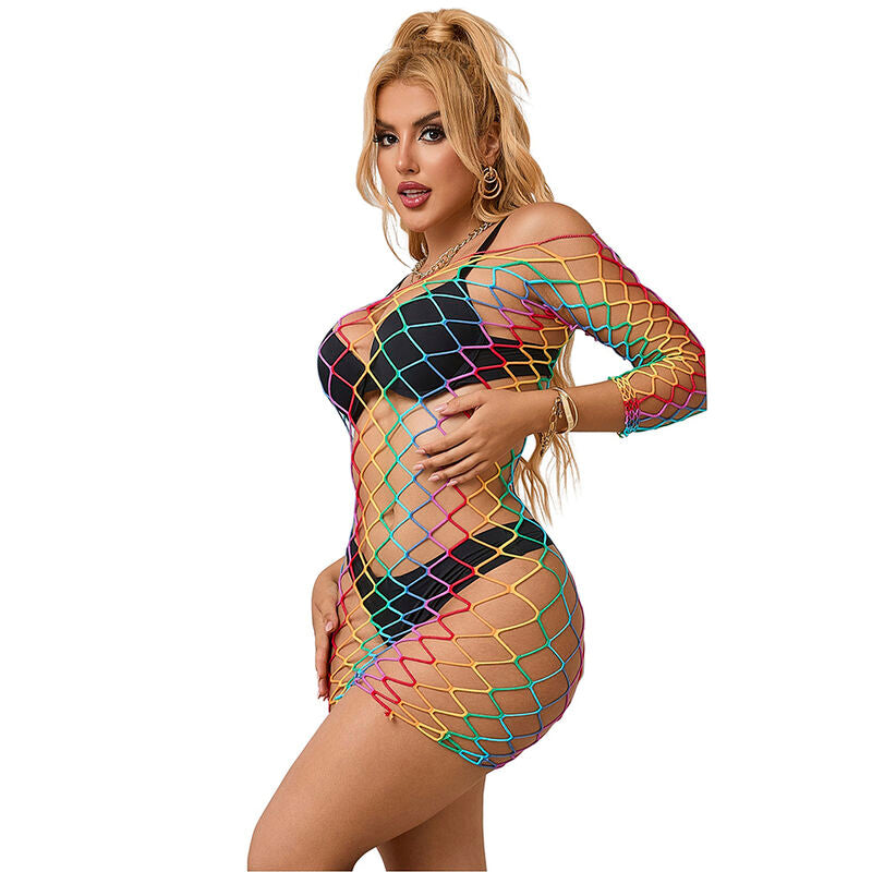 Vestido Rejilla Arcoiris