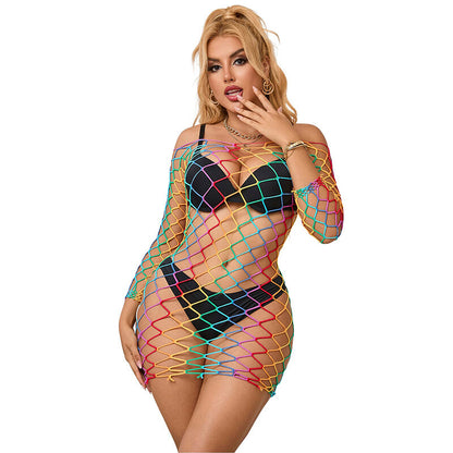 Vestido Rejilla Arcoiris